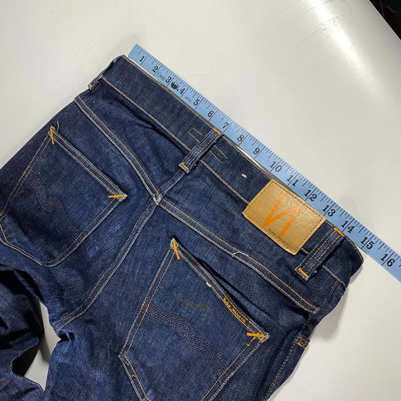 Nudie Grim Tim Dry Open Navy Jeans Men's 30x31 - Picture 7 of 9